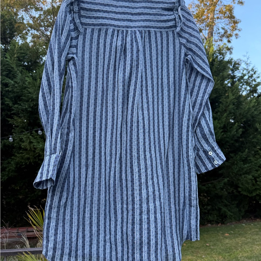 NWT Roller Rabbit Lace Stripe Darya Shirt Dress Ruffle - Small - Picture 7 of 10